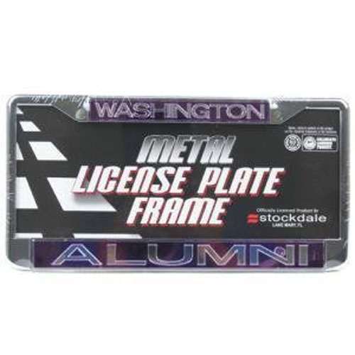 NCAA Washington Huskies Metal Alumni Inlaid Acrylic License Plate Frame - Alternate