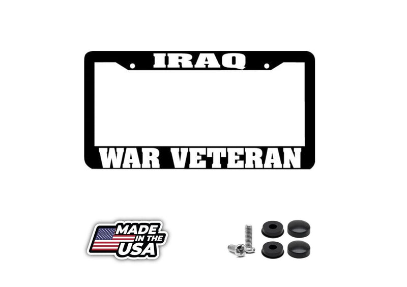 IRAQ WAR VETERAN License Plate Frame