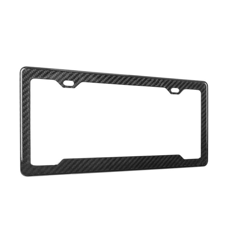 Real 100% Carbon Fiber license Plate Frame cover original 3k twill design v2