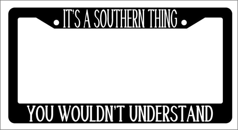 Black License Plate Frame IT&