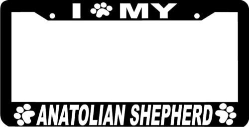 ANATOLIAN SHEPHERD DOG paw print License Plate Frame