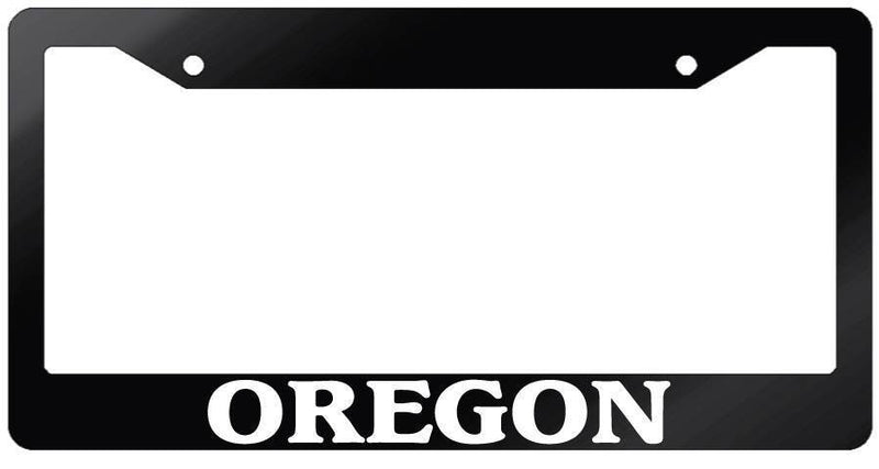 Glossy Black License Plate Frame OREGON Auto Accessory 2468  Mod-GRAPH9856236-6944