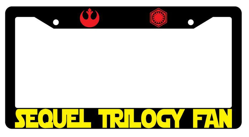 Sequel Trilogy Fan Black Plastic License Plate Frame SW  Mod-GRAPH9856236-2018