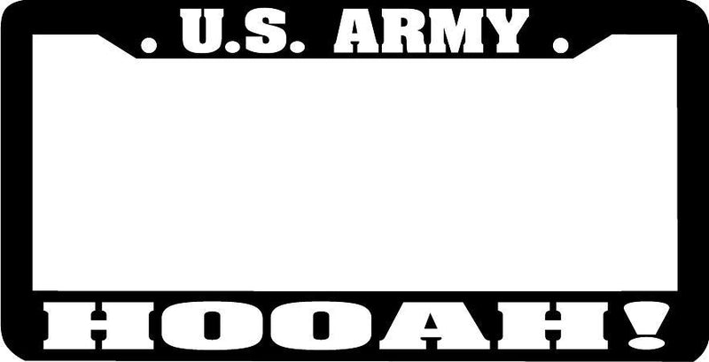 US ARMY HOOAH! License Plate Frame