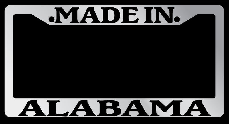 Chrome License Plate Frame Made in Alabama Auto Accessory 1041  Mod-GRAPH9856236-1647