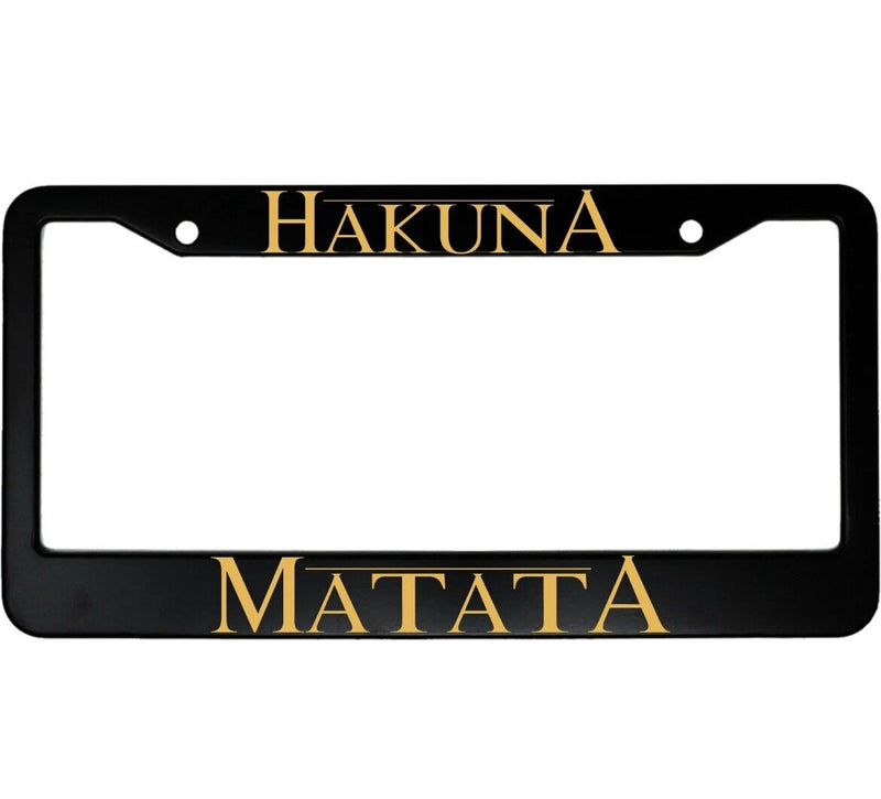 Hakuna Matata Lion King Aluminum Car License Plate Frame FREE SHIPPING