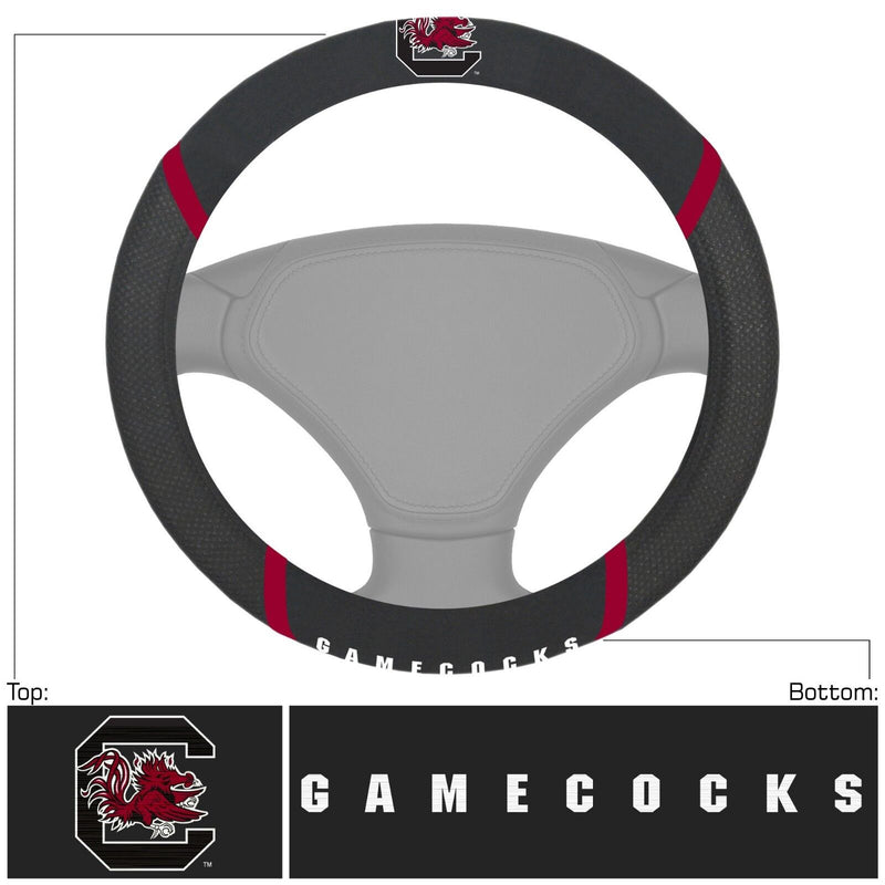 NCAA South Carolina Gamecocks Embroidered Steering Wheel Cover