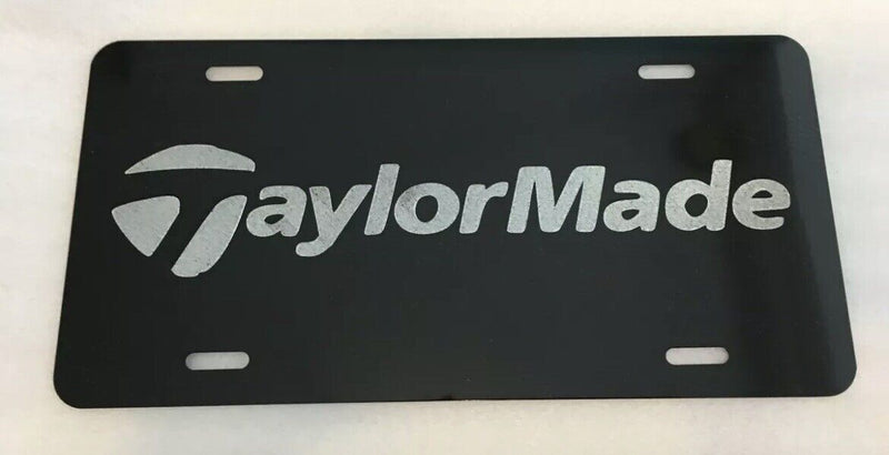 Taylor Made Car Tag Diamond Etched on Aluminum License Plate