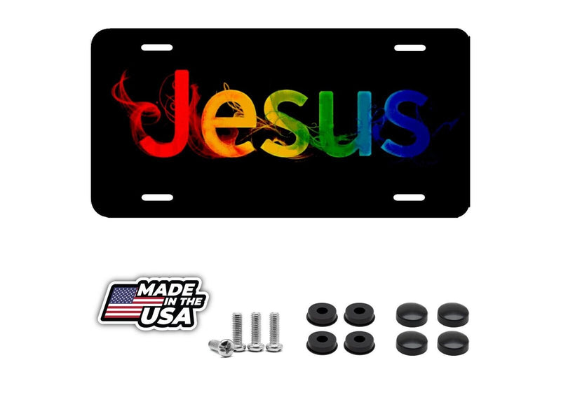Jesus, Christian, Religious License Plate New Car Tag Metal Aluminum, USA