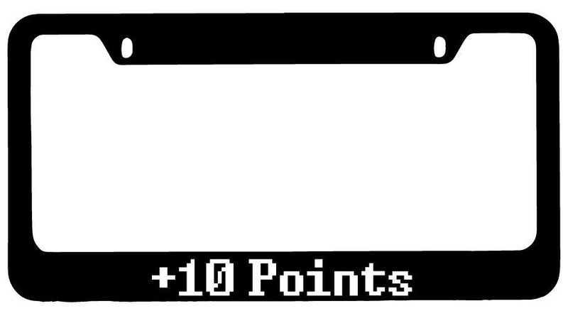 10 Points Black METAL License Plate Frame Auto Accessory  Mod-GRAPH9856236-7891