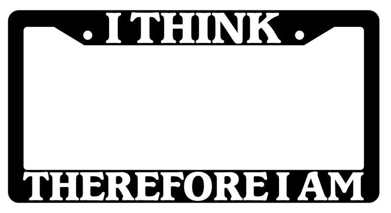 Black License Plate Frame Auto Accessory I-Think  Mod-GRAPH9856236-117