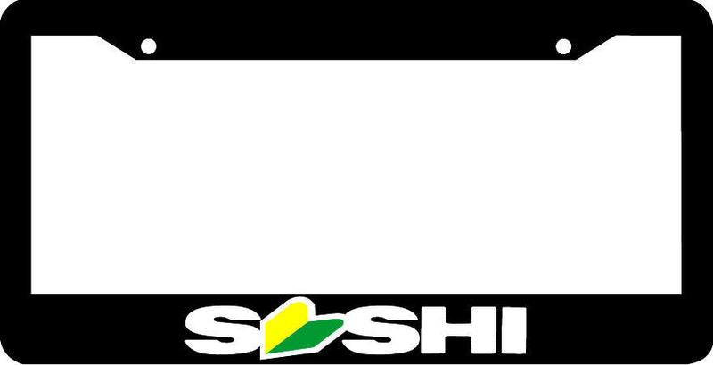 SUSHI ** JDM WAKABA leaf japan License Plate Frame