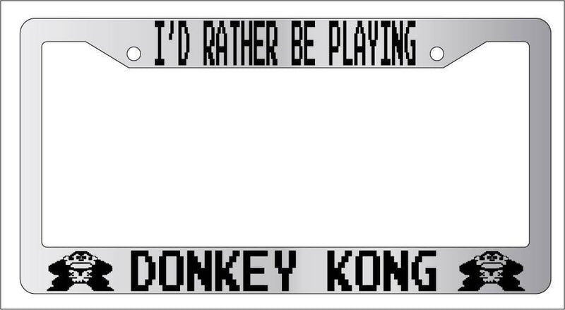 Chrome METAL License Plate Frame I&