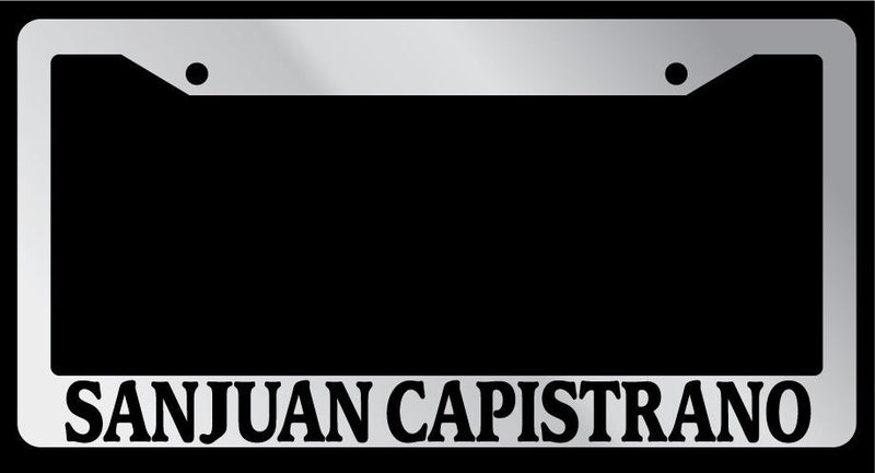 Chrome License Plate Frame "San Juan Capistrano" Auto Accessory Novelty 2644  Mod-GRAPH9856236-4437