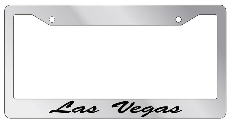 Chrome License Plate Frame CURSIVE Las Vegas Auto Accessory 1527  Mod-GRAPH9856236-5471