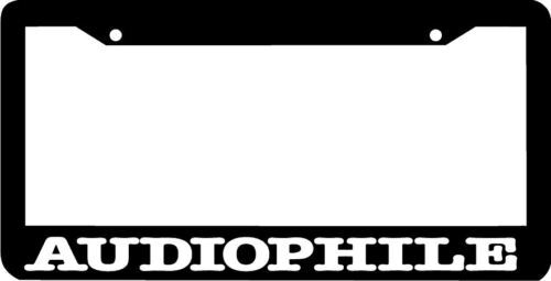 AUDIOPHILE stereo audio License Plate Frame
