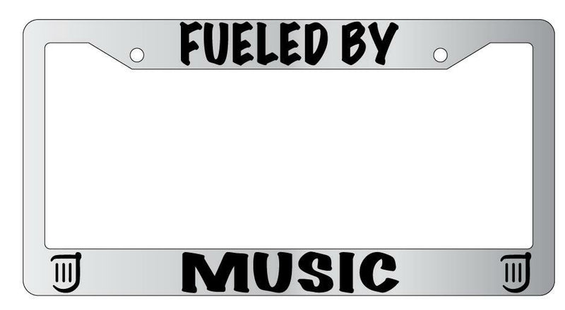 Fueled By Music (Bard) Chrome License Plate Frame FFXIV  Mod-GRAPH9856236-4246
