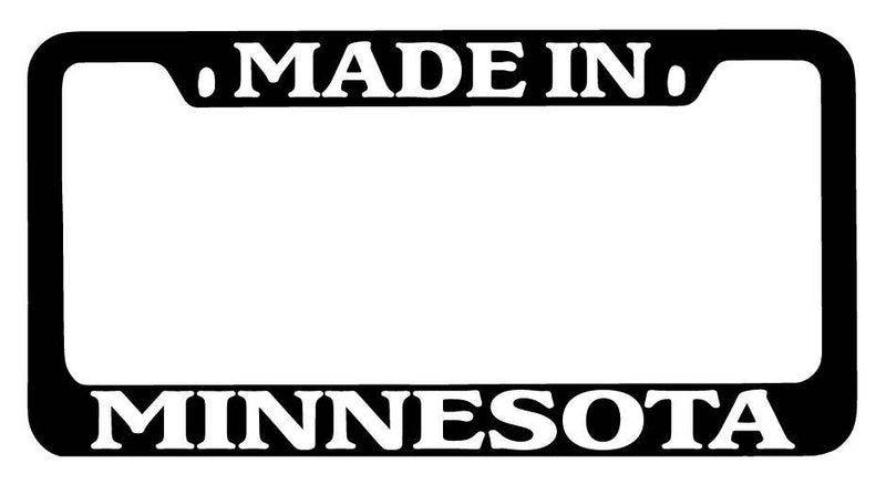 Black METAL License Plate Frame Made In Minnesota Auto Accessory 998  Mod-GRAPH9856236-9146