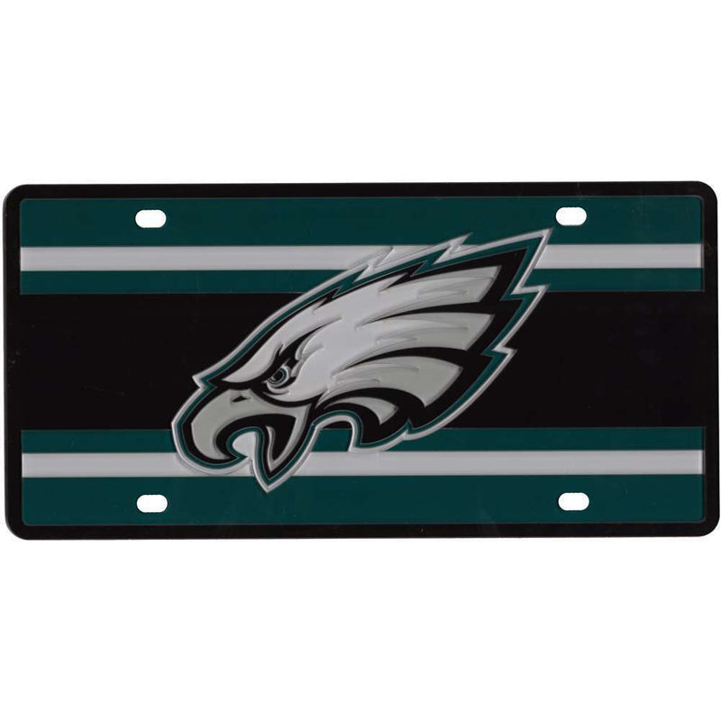 NFL Philadelphia Eagles Full Color Super Stripe Inlay License Plate