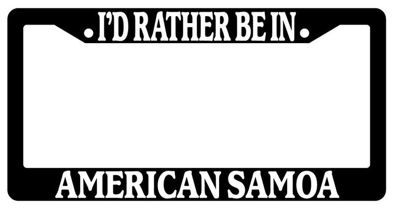 Black License Plate Frame I&