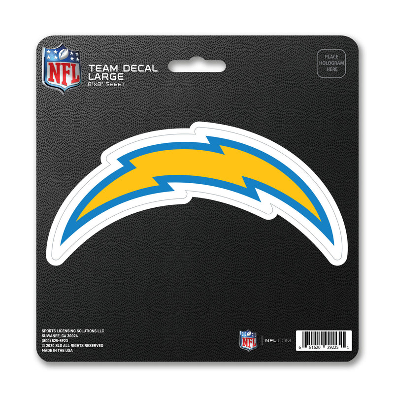 NFL Los Angeles Chargers Decal Large 8"X8" Auto RV Cooler Luggage