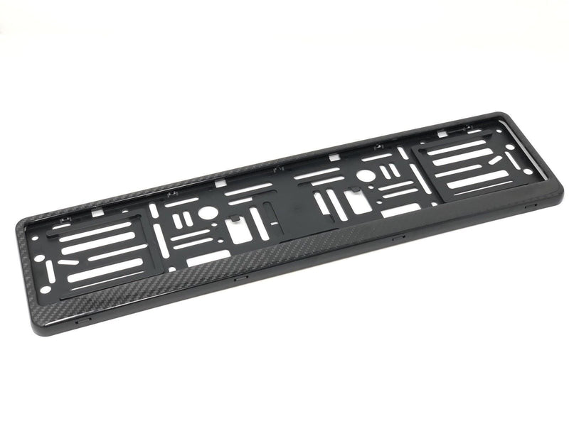 Real Carbon Fiber European Size License Plate Frame Holder
