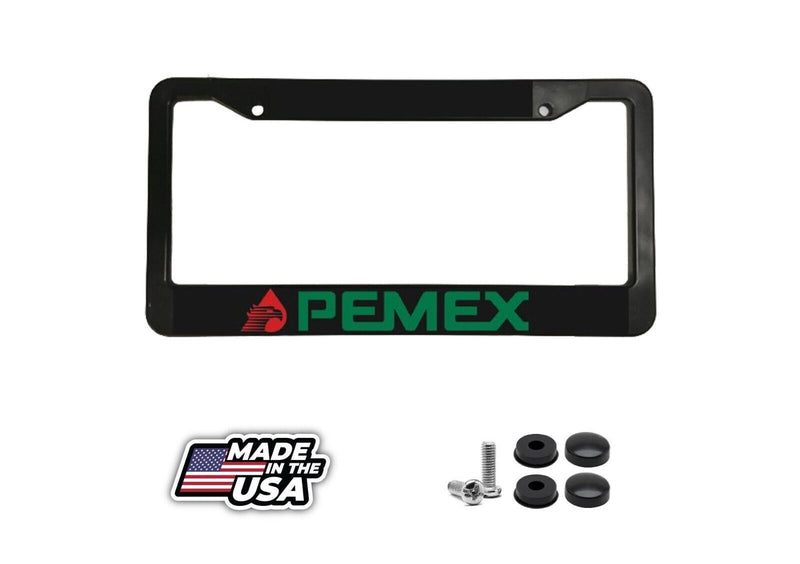 Pemex Hecho En Mexico Mexican Petróleos Mexicanos Car License Plate Frame