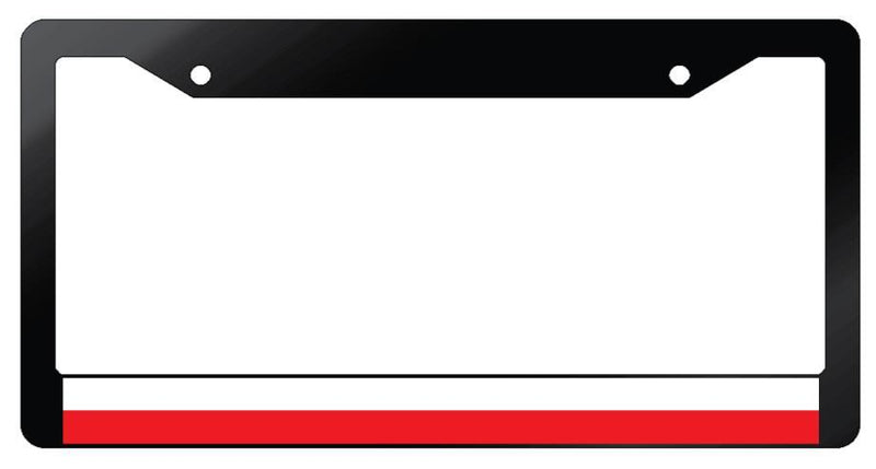 Poland Glossy Black Plastic License Plate Frame World Flags  Mod-GRAPH9856236-6909