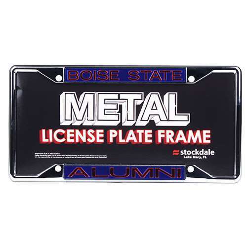 NCAA Boise State Broncos Metal Alumni Inlaid Acrylic License Plate Frame -Alt