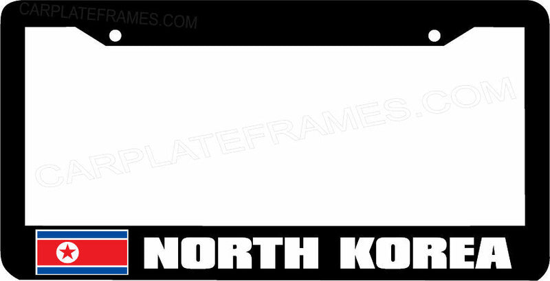 NORTH KOREA flag License Plate Frame
