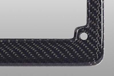 Real 100% Black Carbon Fiber Motorcycle License Plate Frame With Free Caps