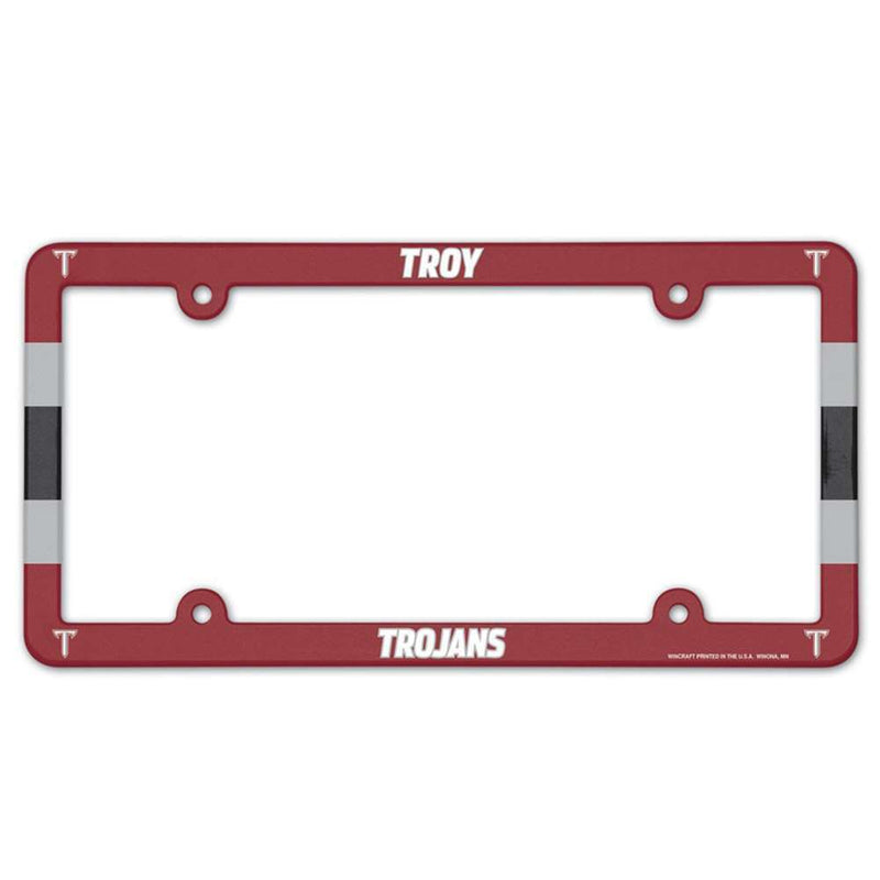 NCAA Troy Trojans Plastic License Plate Frame