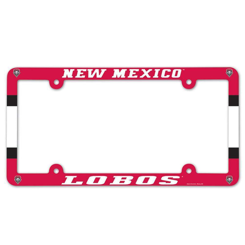 NCAA New Mexico Lobos Plastic License Plate Frame