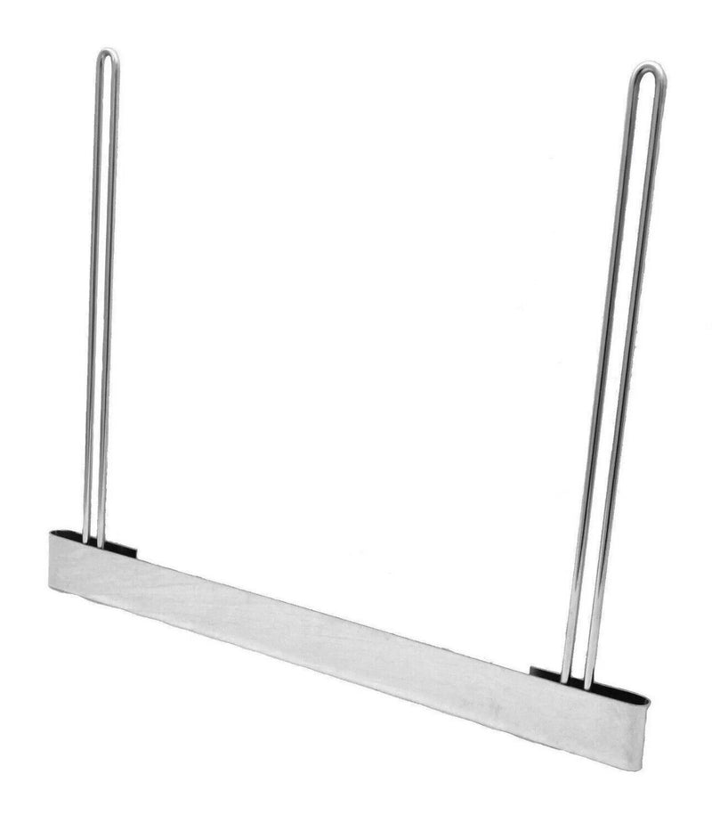 21" x 24" Straight Anti-Sail Bracket, Chrome, 2" Bottom Plate, for Semi Trucks