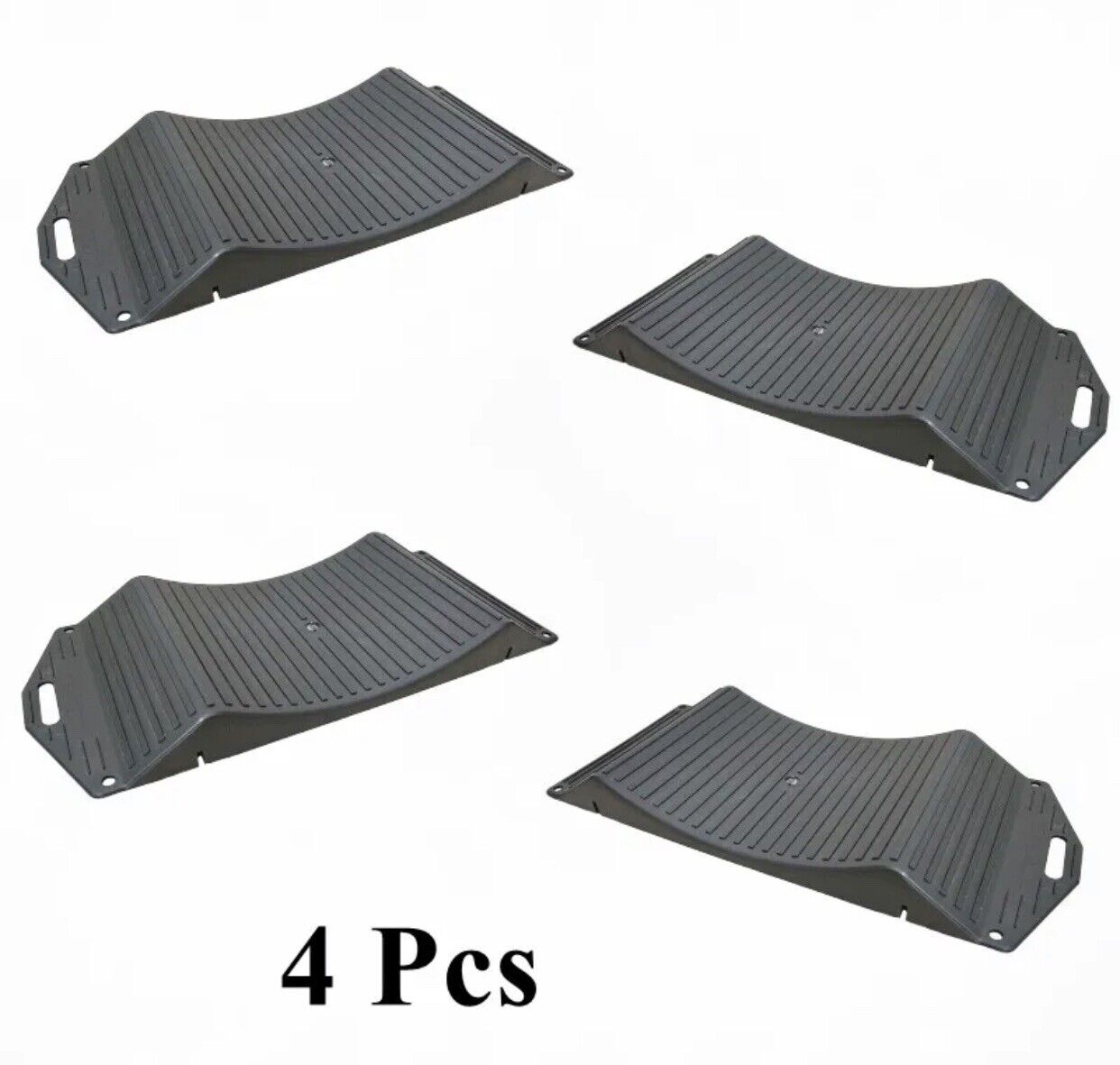 Tyre Ramps 4Pcs Black Premium Quality Portable Tire Saver Ramps For Flat Spot and ...