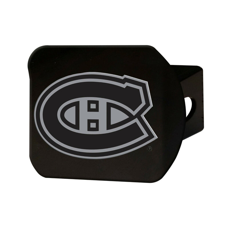 NHL Montreal Canadiens 3D Chrome on Black Metal Hitch Cover