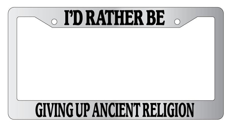 Chrome License Plate Frame I&