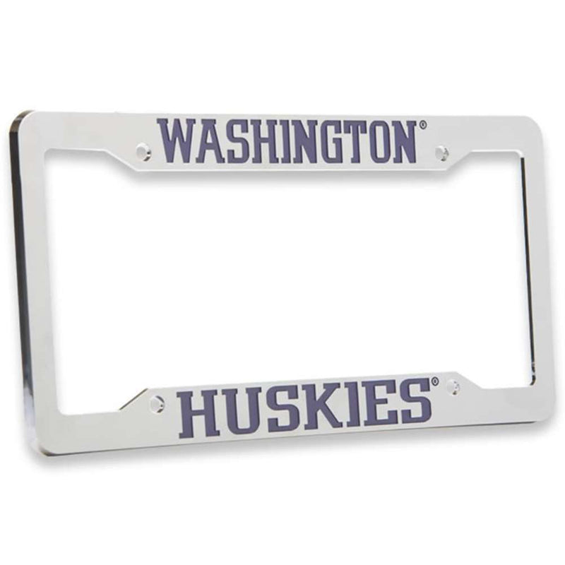 NCAA Washington Huskies Die-Cast Metal License Plate Frame