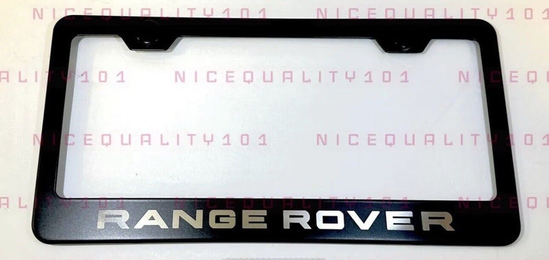 Laser Engraved Etched Range Rover Stainless Steel License Plate Frame