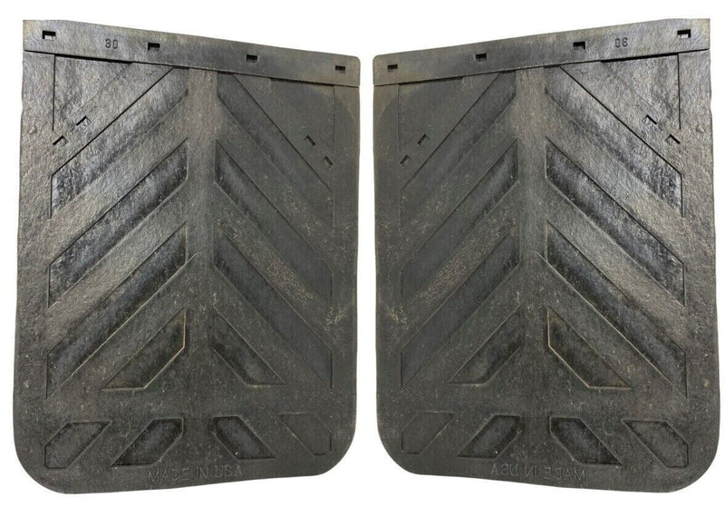 Denco Chevron 24" x 30" Heavy Duty Semi Truck Mud Flaps Pair