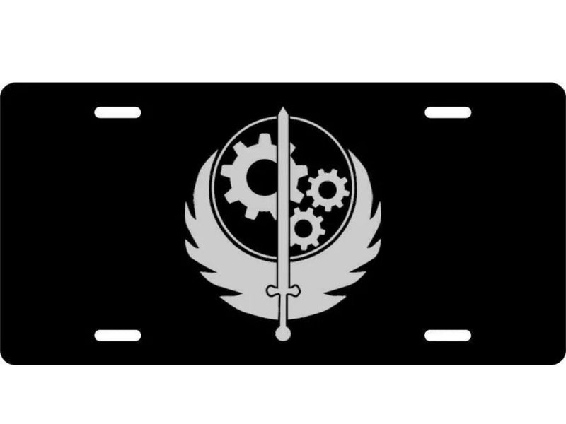 License Plate Brotherhood of Steel Auto Truck car tag Aluminum