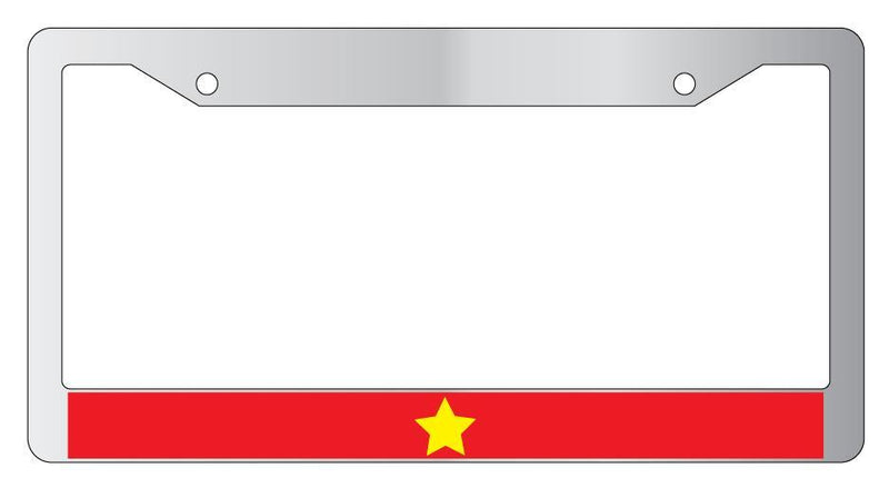 Vietnam Chrome METAL License Plate Frame World Flags  Mod-GRAPH9856236-7821