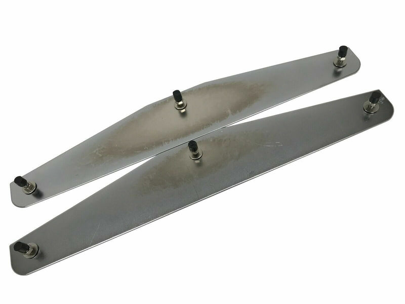 Mud Flap weight Semi Truck 24" x 4" 3 Stud Chromed 1 pair universal new 30048