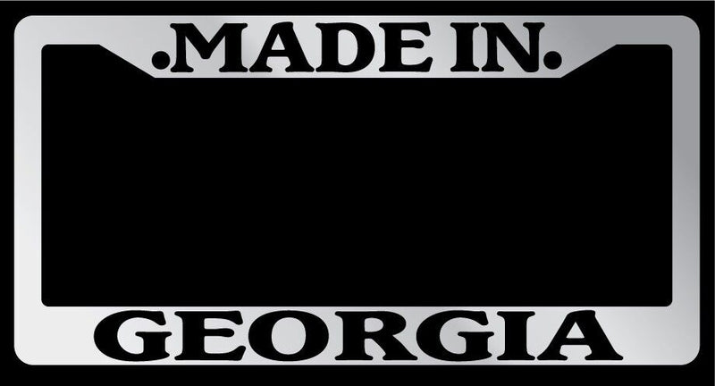 Chrome METAL License Plate Frame Made In Georgia Auto Accessory 1309  Mod-GRAPH9856236-10017
