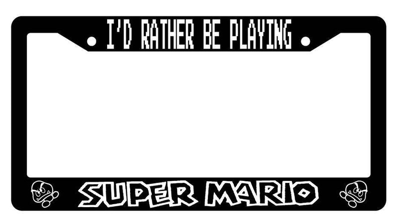 Black License Plate Frame I&