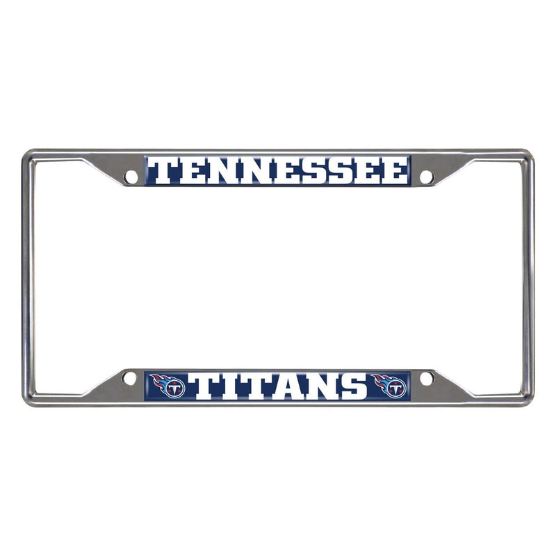 NFL Tennessee Titans Metal Chrome License Plate Frame