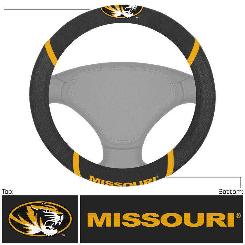 NCAA Missouri Tigers New Embroidered Steering Wheel Cover