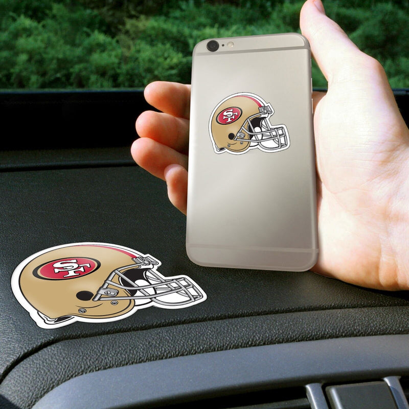 NFL San Francisco 49ers Get a Grip Cell Phone Thick Polymer Stickers