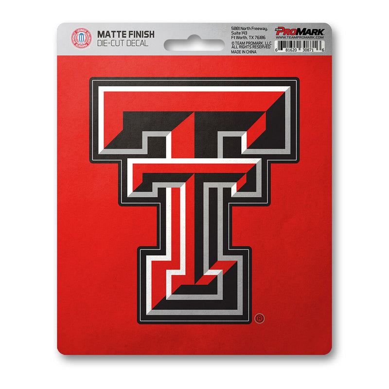 NCAA Texas Tech Red Raiders Decal Matte 5"X6.25" Auto Boat Luggage