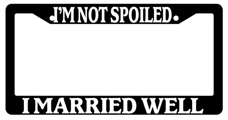 Black License Plate Frame I&